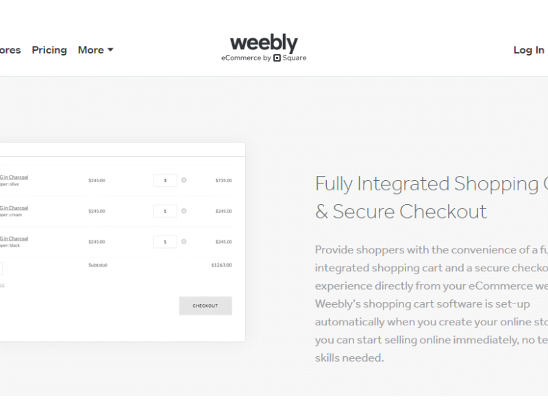 7 Weebly E-commerce