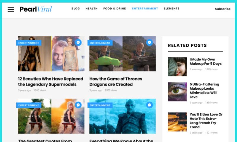 Best WordPress Themes for Blogs: Pearl